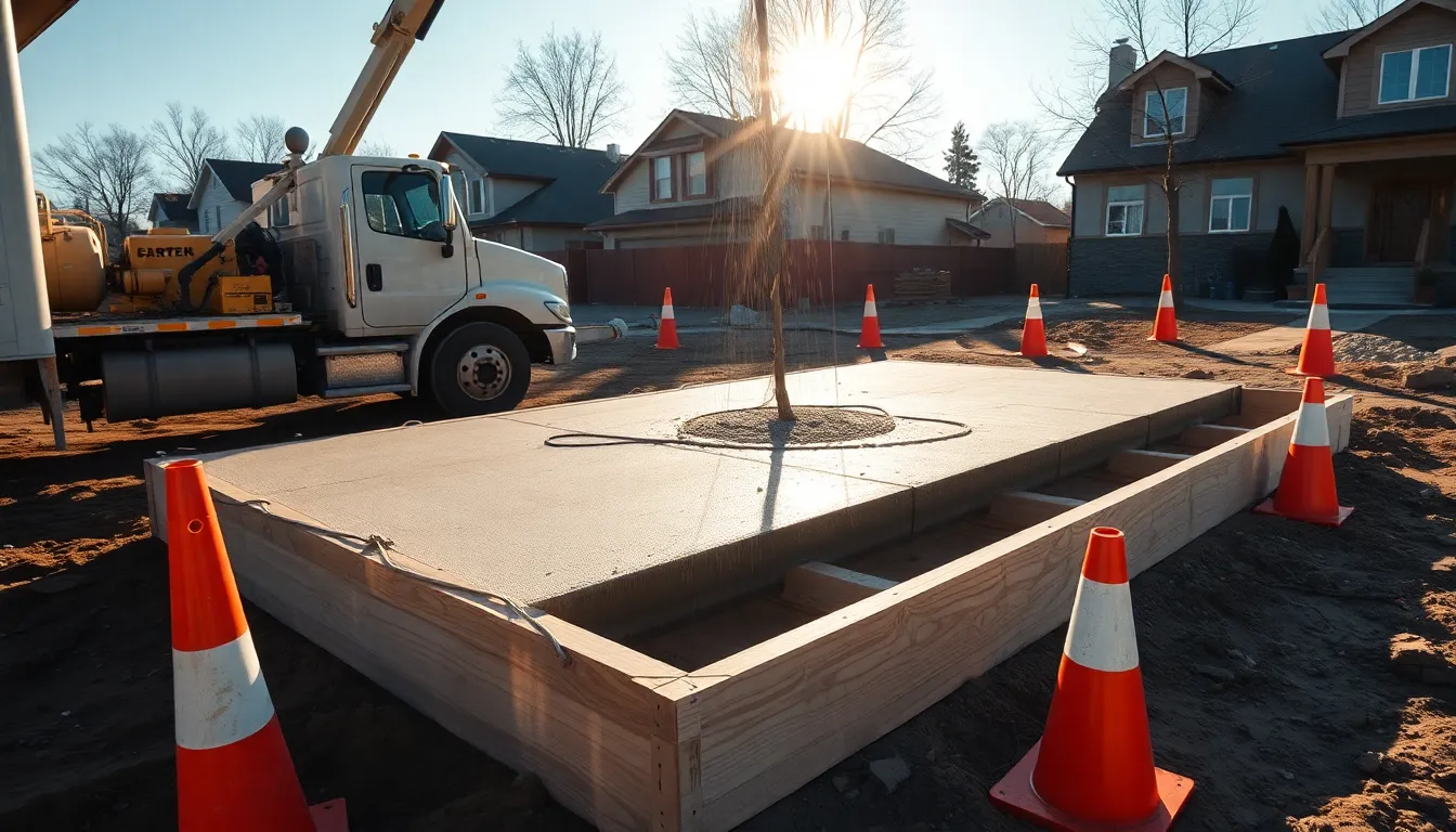 Concrete Calculator — professional construction photography
