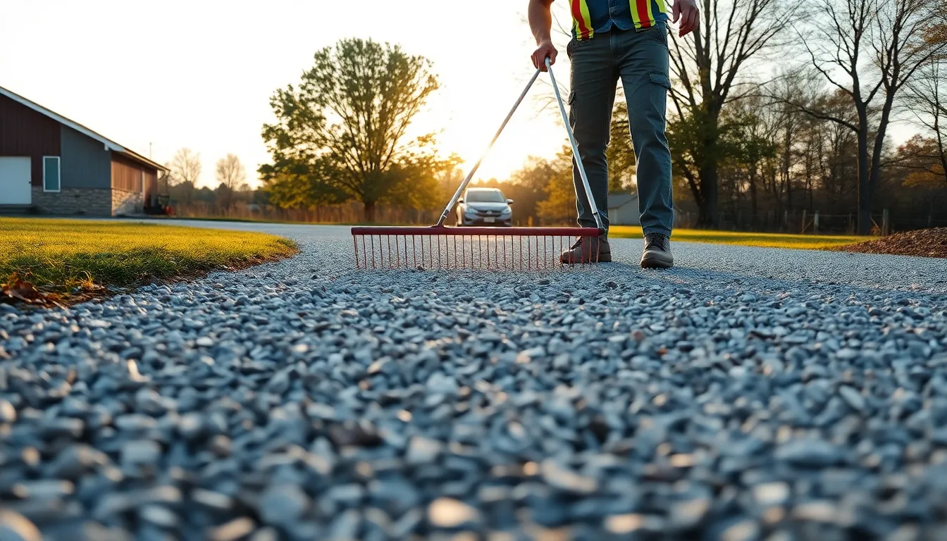 Gravel Calculator — professional construction photography