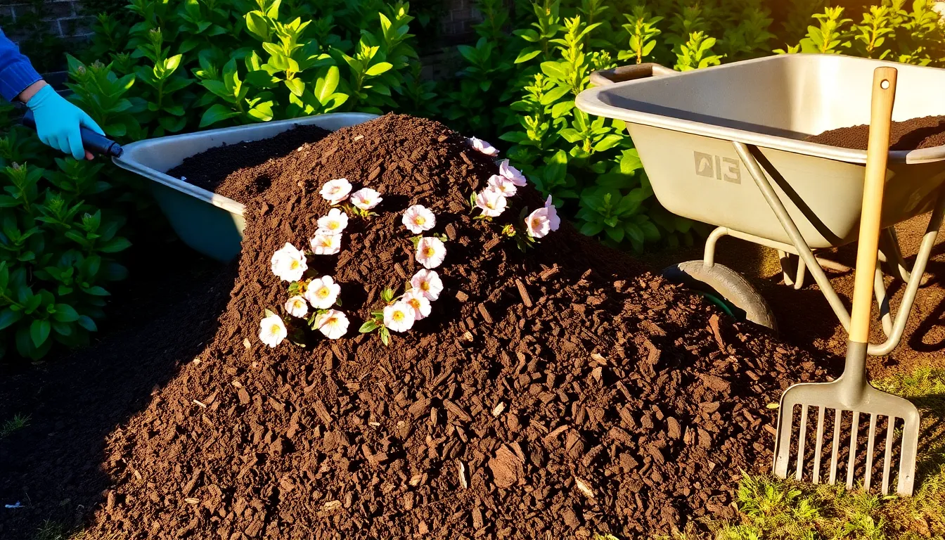 Mulch Calculator — professional construction photography